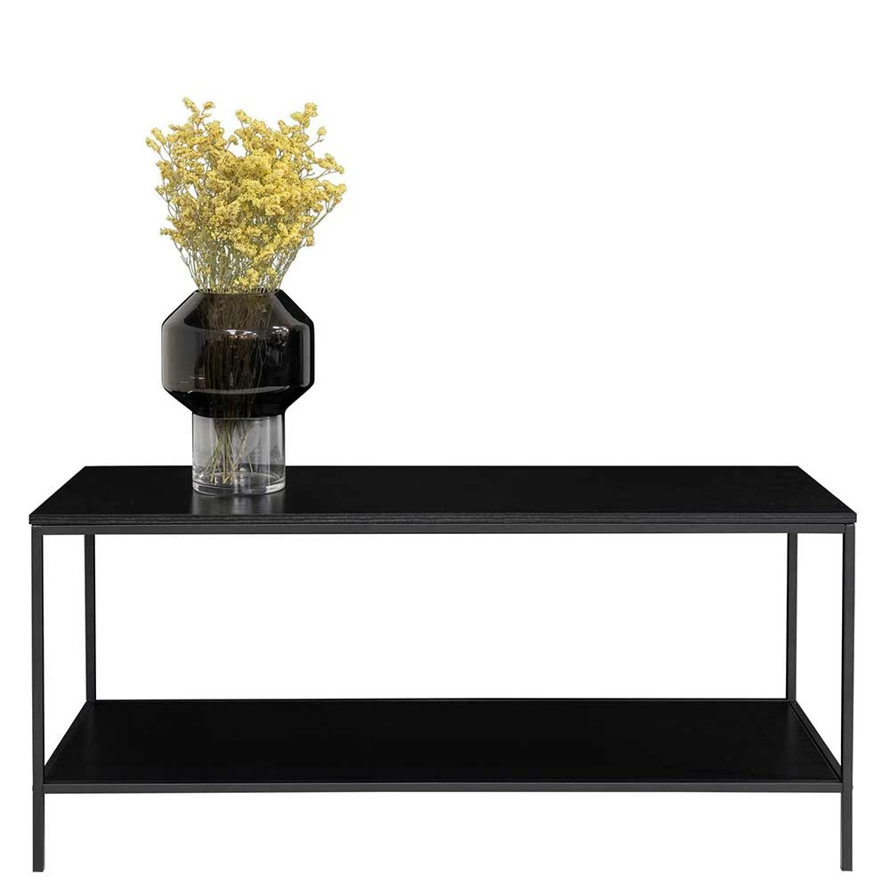 100x45x36 Cm Regal TV Tisch In Schwarz - Mapsy 4 100x45x36 Cm Regal TV Tisch In Schwarz - Mapsy – Bild 2