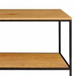 100x45x36 Offenes Regal Mit Zwei Ablageböden - Andaman -Lana Sales 100x45x36 offenes regal mit zwei ablageboeden in eiche optik schwarz andaman 04