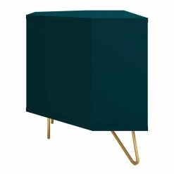 100x58x50 TV Eckschrank In Petrol & Gold - Cross -Lana Sales 100x58x50 tv eckschrank in petrol gold mit tuer klappe fach cross 02