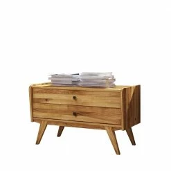 100x61x50 Midcentury Holzkommode Aus Wildeiche - Hardus