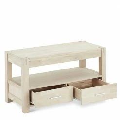 102x55x45 TV Lowboard In Eiche Bianco - Neclos -Lana Sales 102x55x45 tv lowboard in eiche bianco geseift teilmassiv neclos 02