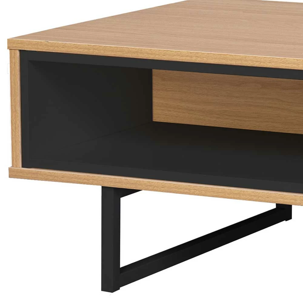 110x55x38 Offenes Lowboard Regal In Eiche - Brausca 6 110x55x38 Offenes Lowboard Regal In Eiche - Brausca – Bild 4