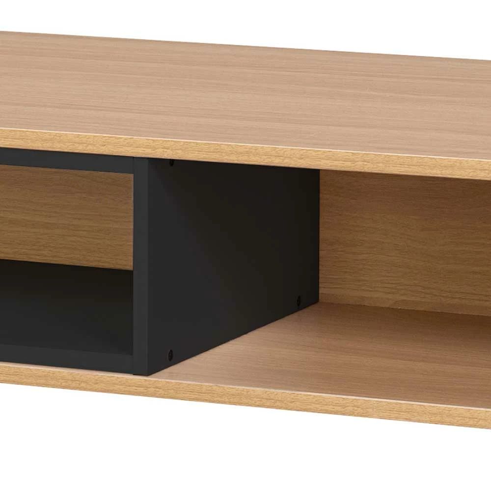 110x55x38 Offenes Lowboard Regal In Eiche - Brausca 7 110x55x38 Offenes Lowboard Regal In Eiche - Brausca – Bild 5