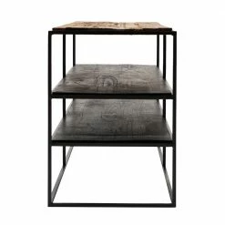 112x55x40 TV Board Mit Vier Fächern - Enzilon -Lana Sales 112x55x40 tv board mit vier faechern aus recyclingholz eisen enzilon 02