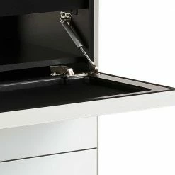 115x78x42 TV Element Mit Glas Beschichtet Weiß - Durios -Lana Sales 115x78x42 tv element mit glas beschichtet weiss akustikstoff schwarz durios 02