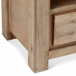 120 Cm TV Board In Akazie Teilmassiv - Nurelia 11 120 Cm TV Board In Akazie Teilmassiv - Nurelia -Lana Sales 120 cm tv board in akazie teilmassiv mit 2 schubladen fach nurelia 03