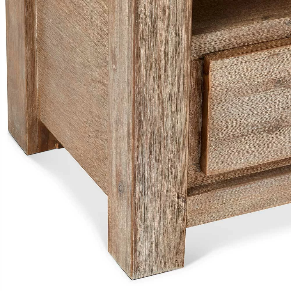 120 Cm TV Board In Akazie Teilmassiv - Nurelia 6 120 Cm TV Board In Akazie Teilmassiv - Nurelia – Bild 4