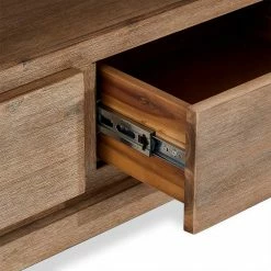 120 Cm TV Board In Akazie Teilmassiv - Nurelia 13 120 Cm TV Board In Akazie Teilmassiv - Nurelia -Lana Sales 120 cm tv board in akazie teilmassiv mit 2 schubladen fach nurelia 05