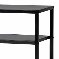 120x40x35 Cm TV Tisch In Metall Schwarz - Casa -Lana Sales 120x40x35 cm tv tisch in metall schwarz pulverbeschichtet casa 03