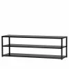 120x40x35 Cm TV Tisch In Metall Schwarz - Casa