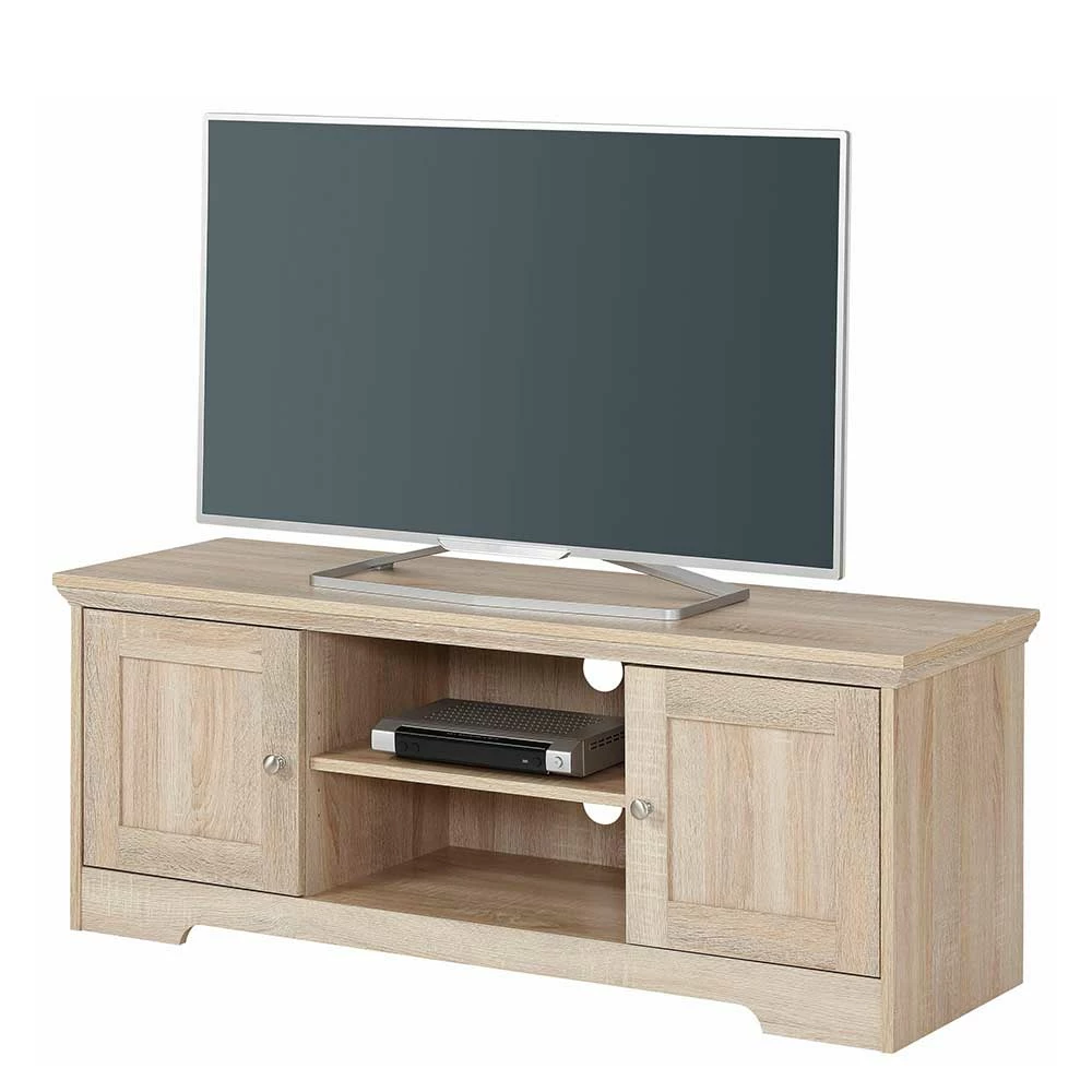 120x45x40 Landhaus TV Element In Eiche Holzdekor - Rienva 3 120x45x40 Landhaus TV Element In Eiche Holzdekor - Rienva