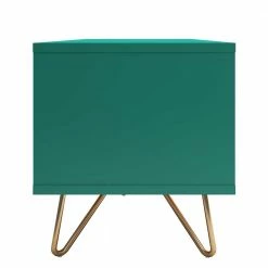 120x45x40 TV Board In Grün Lackiert - Ricriava -Lana Sales 120x45x40 tv board in gruen lackiert und goldfarben metallbeine ricriava 04