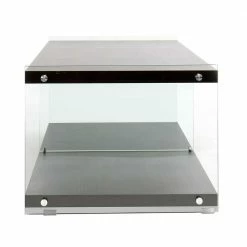 120x45x60 TV Lowboard In Walnuss & Transparent - Adlona -Lana Sales 120x45x60 tv lowboard in walnuss transparent aus mdf glas adlona 03