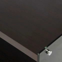 120x45x60 TV Lowboard In Walnuss & Transparent - Adlona -Lana Sales 120x45x60 tv lowboard in walnuss transparent aus mdf glas adlona 04