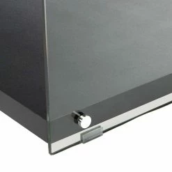 120x45x60 TV Regal In Schwarz Lackiert - Voreno -Lana Sales 120x45x60 tv regal in schwarz lackiert mit glas wangen transparent voreno 05