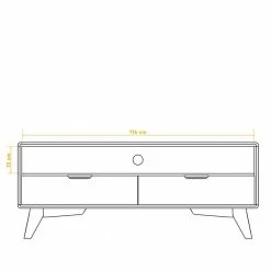 120x48x40 Midcentury TV Board Aus Kernbuche - Junola -Lana Sales 120x48x40 midcentury tv board aus kernbuche natur geoelt junola 02