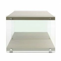 120x60 Cm TV Tisch Mit Glas Wangen - Culagan -Lana Sales 120x60 cm tv tisch mit glas wangen in silber grau culagan 03