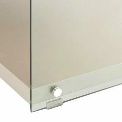 120x60 Cm TV Tisch Mit Glas Wangen - Culagan -Lana Sales 120x60 cm tv tisch mit glas wangen in silber grau culagan 05