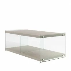 120x60 Cm TV Tisch Mit Glas Wangen - Culagan