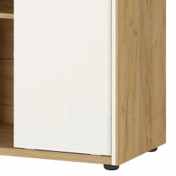 120x64x40 Büro Kommode Mit 2 Türen & 4 Fächern - Esinan 11 120x64x40 Büro Kommode Mit 2 Türen & 4 Fächern - Esinan -Lana Sales 120x64x40 buero kommode mit 2 tueren 4 faechern in weiss wildeiche esinan 03