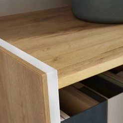 120x64x40 Büro Kommode Mit 2 Türen & 4 Fächern - Esinan 13 120x64x40 Büro Kommode Mit 2 Türen & 4 Fächern - Esinan -Lana Sales 120x64x40 buero kommode mit 2 tueren 4 faechern in weiss wildeiche esinan 05