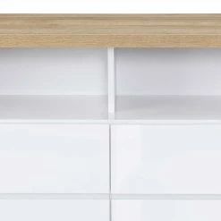 121x66x41 TV Element In Weiß Hochglänzend - Colobro -Lana Sales 121x66x41 tv element in weiss hochglaenzend eiche dekor colobro 05