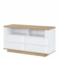 121x66x41 TV Element In Weiß Hochglänzend - Colobro