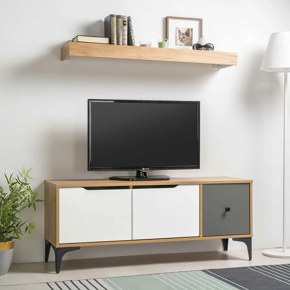 124x51x38 TV Unterschrank Modern - Aretica 4 124x51x38 TV Unterschrank Modern - Aretica – Bild 2