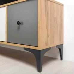 124x51x38 TV Unterschrank Modern - Aretica 11 124x51x38 TV Unterschrank Modern - Aretica -Lana Sales 124x51x38 tv unterschrank modern in weiss grau eiche optik aretica 03