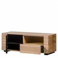125x46x48 Cm TV Lowboard Aus Teak - Nekella -Lana Sales 125x46x48 cm tv lowboard aus teak mit fach tuer schublade nekella 03