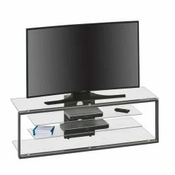 130 Cm Breites Design TV Board Aus Glas - Camlary