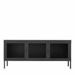 130x55x40 TV Lowboard Mit Drei Glastüren - Estang