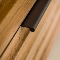 130x57x30 TV Lowboard Aus Teak - 2 Schubladen - Fire -Lana Sales 130x57x30 tv lowboard aus teak 2 schubladen mit viel bodenfreiheit fire 05