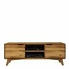 134cm Breiter TV Unterschrank Aus Holz - Eavy I -Lana Sales 134cm breiter tv unterschrank aus holz wildeiche geoelt eavy i f