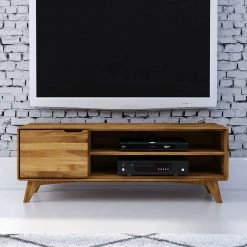 134x48x40 TV Element Aus Geölter Wildeiche - Eavy -Lana Sales 134x48x40 tv element aus geoelter wildeiche mit tuer 2 faechern eavy 02
