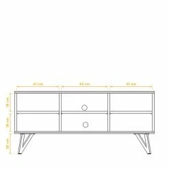 136x61x45 TV Element Aus Massiver Wildeiche - Mandirov 7 136x61x45 TV Element Aus Massiver Wildeiche - Mandirov -Lana Sales 136x61x45 tv element aus massiver wildeiche mit stahlbeinen in schwarz mandirov 05