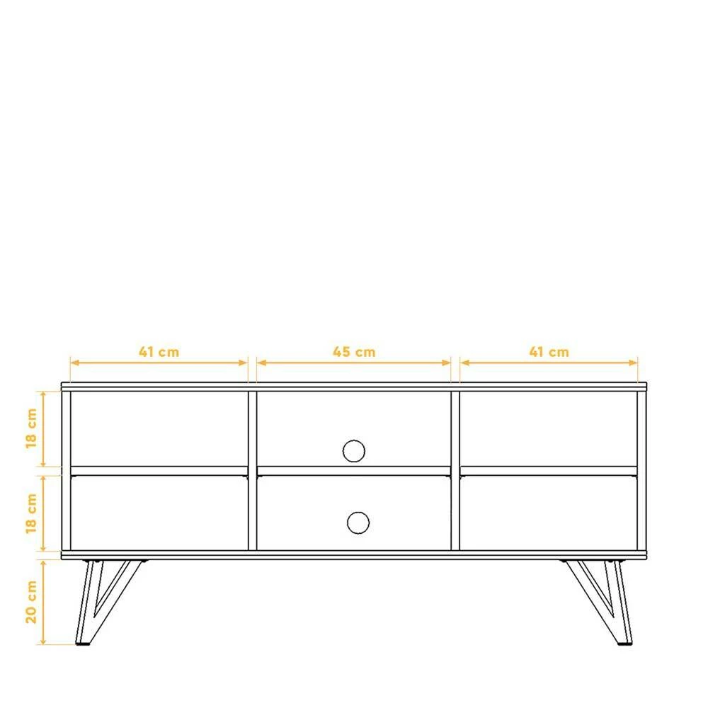 136x61x45 TV Element aus massiver Wildeiche - Mandirov 136x61x45 TV Element Aus Massiver Wildeiche - Mandirov -Lana Sales 136x61x45 tv element aus massiver wildeiche mit stahlbeinen in schwarz mandirov 05