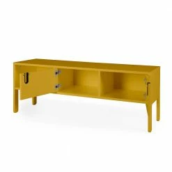 137cm Fernseher Unterschrank In Gelb - Vegas -Lana Sales 137cm fernseher unterschrank in gelb 2 tuerig offenes fach vegas 05