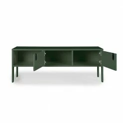 137x50x40 TV Lowboard In Dunkelgrün - Kioto 12 137x50x40 TV Lowboard In Dunkelgrün - Kioto -Lana Sales 137x50x40 tv lowboard in dunkelgruen mit geraetefach 2 tueren kioto 04