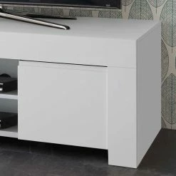 138x44x42 TV Lowboard In Weiß Lackiert - Mikes 10 138x44x42 TV Lowboard In Weiß Lackiert - Mikes -Lana Sales 138x44x42 tv lowboard in weiss lackiert mit 2 tueren faechern mikes 03