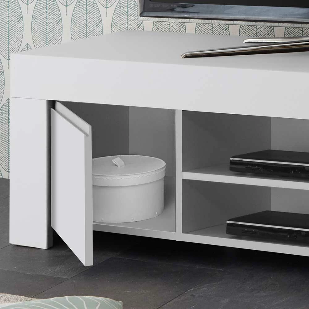 138x44x42 TV Lowboard In Weiß Lackiert - Mikes 7 138x44x42 TV Lowboard In Weiß Lackiert - Mikes – Bild 5