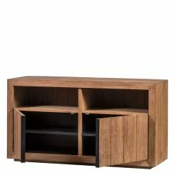 138x75x50 TV Kommode Aus Teak Massivholz - Myons -Lana Sales 138x75x50 tv kommode aus teak massivholz mit antik finish myons 03