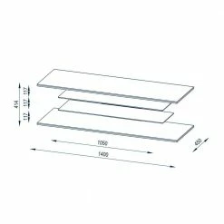 140 Cm Breites TV Rack Mit Glas - Silborca 11 140 Cm Breites TV Rack Mit Glas - Silborca -Lana Sales 140 cm breites tv rack mit glas made in germany silborca 04