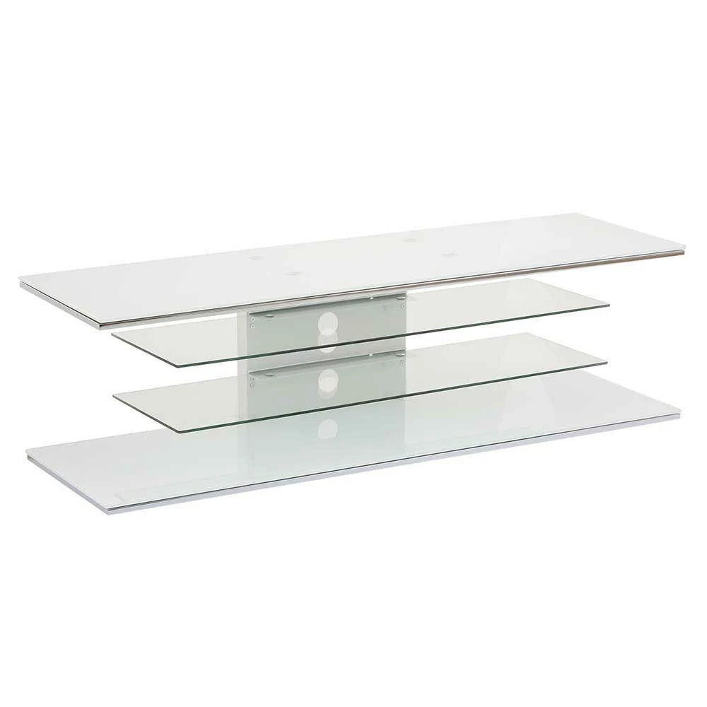 140 Cm Breites TV Rack Mit Glas - Silborca 3 140 Cm Breites TV Rack Mit Glas - Silborca