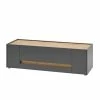 140cm Breiter TV Unterschrank In Anthrazit - Ahilav -Lana Sales 140cm breiter tv unterschrank in anthrazit mit wildeiche dekor ahilav f