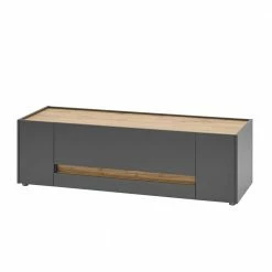140cm Breiter TV Unterschrank In Anthrazit - Ahilav