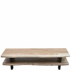 140x36x40 TV Tisch Aus Akazie Massivholz - Varabera -Lana Sales 140x36x40 tv tisch aus akazie massivholz und metall industry style varabera 02