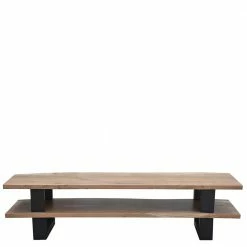 140x36x40 TV Tisch Aus Akazie Massivholz - Varabera -Lana Sales 140x36x40 tv tisch aus akazie massivholz und metall industry style varabera 03