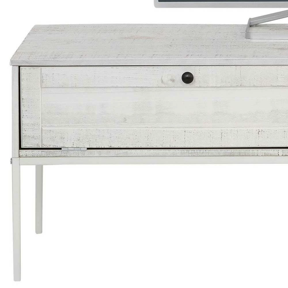 140x45x40 TV Board Aus Kiefer In Creme Weiß - Ejeliva 7 140x45x40 TV Board Aus Kiefer In Creme Weiß - Ejeliva – Bild 5