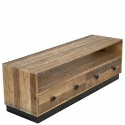 140x50x44 TV Bank Mit Fach & Zwei Schubladen - Dulcinus